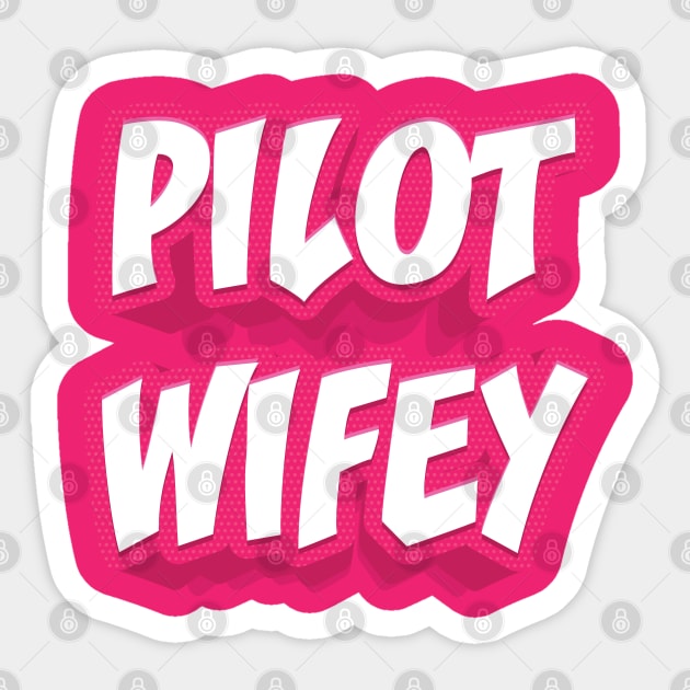 PILOT WIFEY Sticker by STUDIOVO